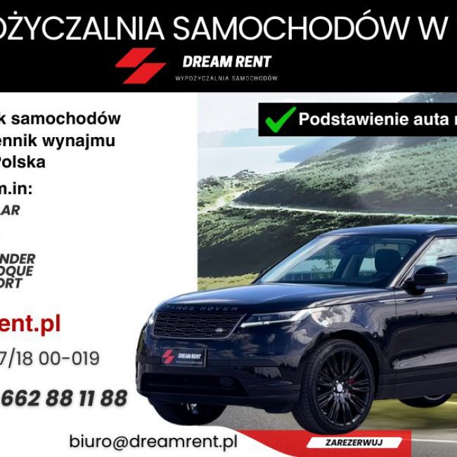 DREAM RENT – wypożyczalnia samochodów w Polsce